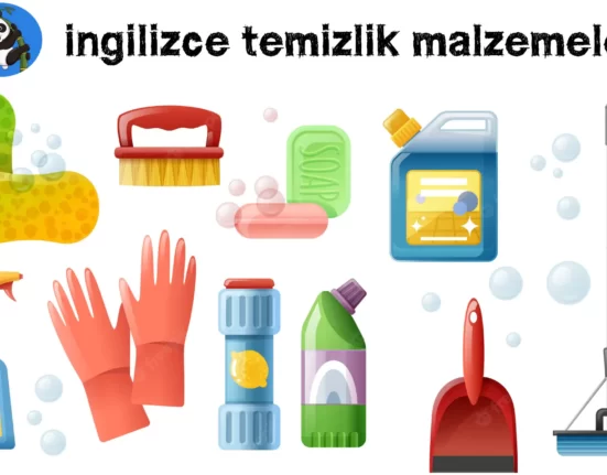 ingilizce temizlik malzemeleri
