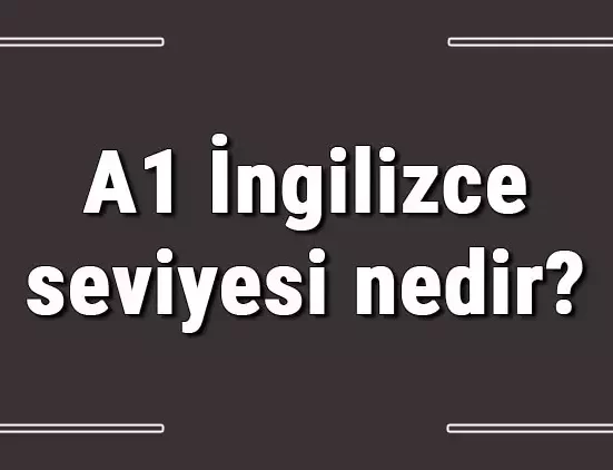 İngilizce A1 Seviyesi Nedir