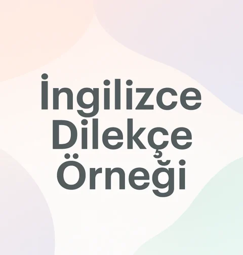 İngilizce Dilekçe Örneği
